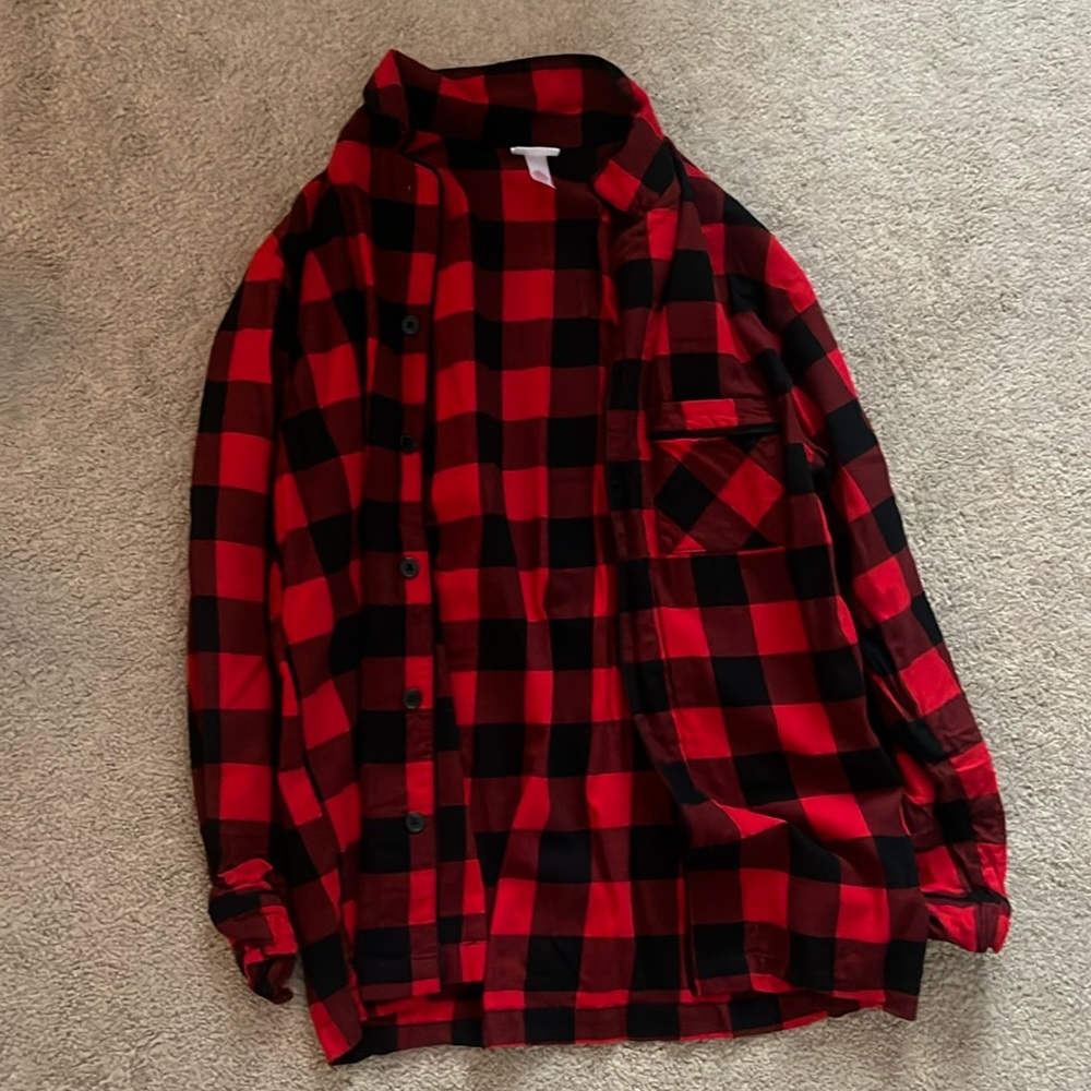 Long sleeve pajama flannel